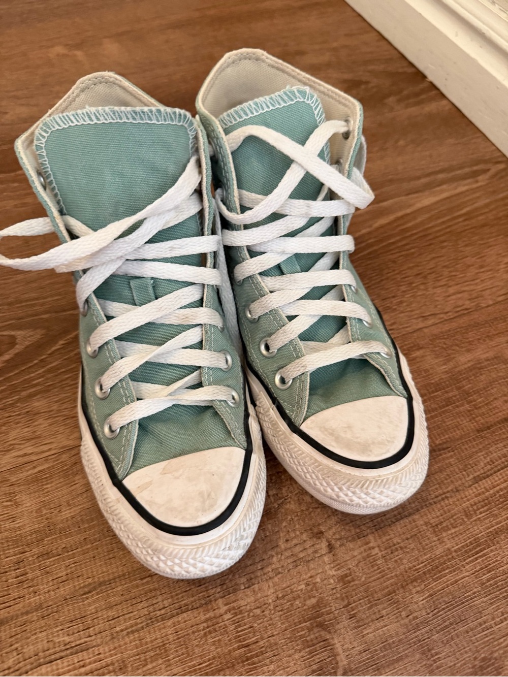 Converse All Star Light Teal High-Top Canvas Sneakers